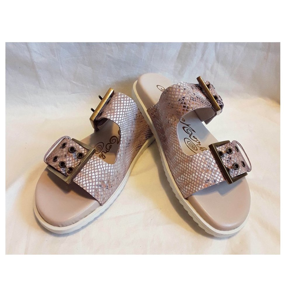 Naughty Monkey-Hey Pony-Blush leather sandal 6